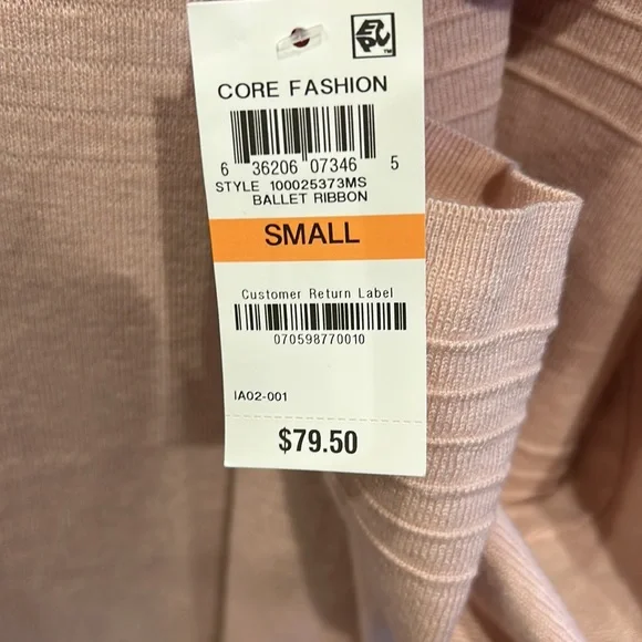 NWT Charter Club light pink cardigan open sweater small - Picture 5 of 8